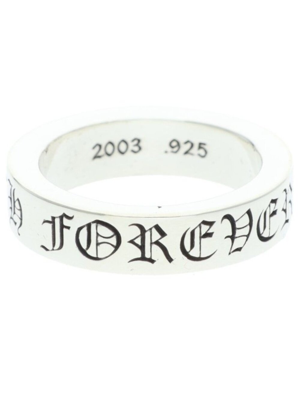Chrome Hearts Spacer Forever Silver Ring